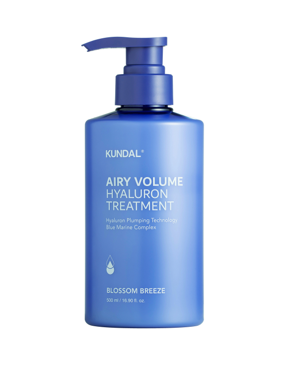 Kundal Airy Volume Hyaluron Treatment Blossom Breeze Зволожуючий кондиціонер-маска для об’єму волосся з гіалуроновою кислотою, 500 мл