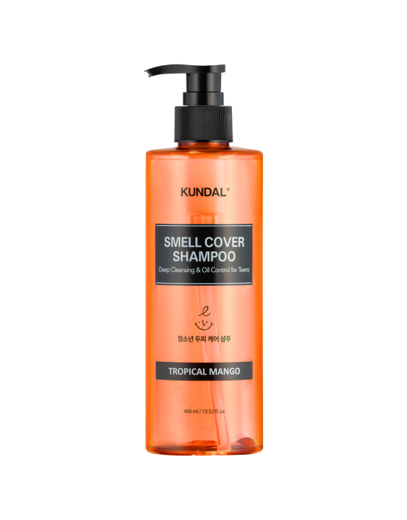 Kundal All Day Smell Cover Teens Shampoo Tropical Mango Шампунь для підлітків проти жирності волосся з ароматом тропічного манго, 400 мл