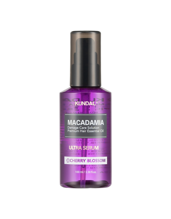 Kundal Macadamia Ultra Hair Serum Cherry Blossom Сироватка для відновлення волосся з ароматом вишневого цвіту, 100 мл