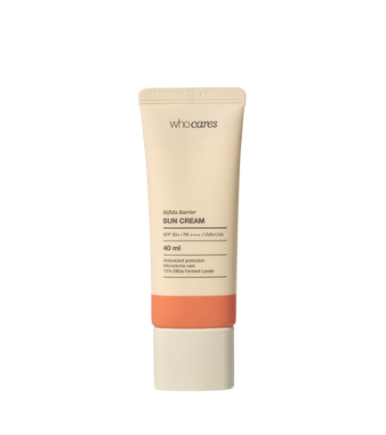 Whocares Bifida Barrier Sun Cream SPF50+ PA++++ — Сонцезахисний крем з антиоксидантним захистом, 40 мл