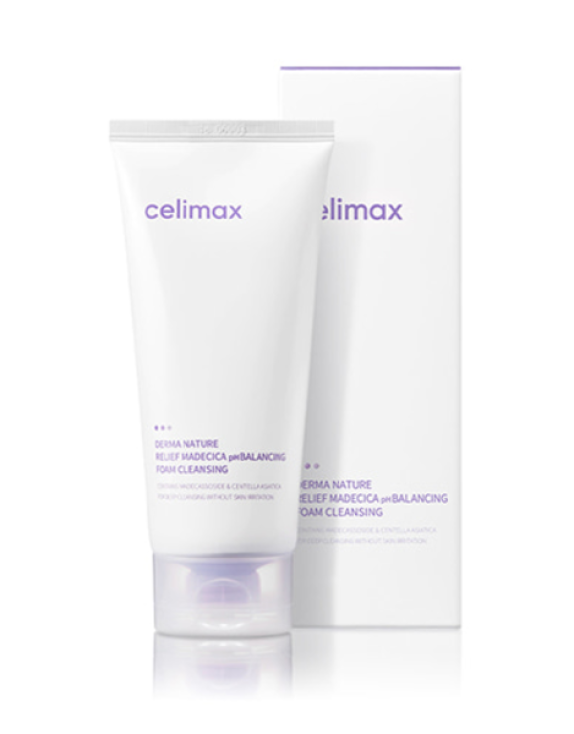CELIMAX Relief Madecica pH Balancing Foam — Слабокислотна пінка для делікатного очищення чутливої шкіри, 150 мл
