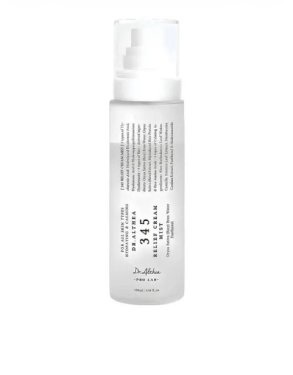 DR. ALTHEA 345 Relief Cream Mist — Двофазний крем-міст для відновлення та зволоження шкіри з рисовою водою, 100 мл