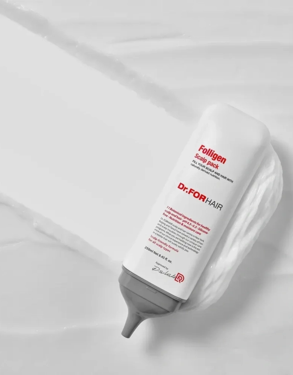 Dr.FORHAIR Folligen Scalp Pack оздоровлююча маска для шкіри голови проти випадіння волосся, 250 мл