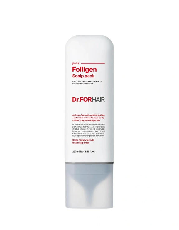 Dr.FORHAIR Folligen Scalp Pack оздоровлююча маска для шкіри голови проти випадіння волосся, 250 мл