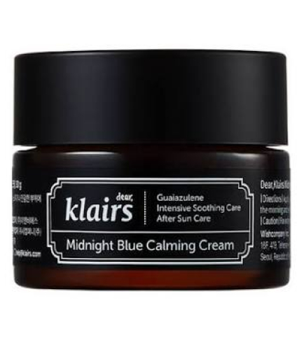 Dear, Klairs Midnight Blue Calming Cream Заспокійливий нічний крем для обличчя, 30 мл
