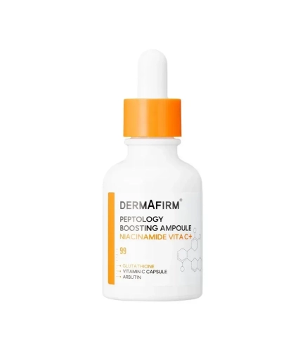 Dermafirm Peptology Boosting Niacinamide Vita C+ Ampoule Освітлююча сироватка-бустер з ніацинамідом та вітаміном С, 30 мл