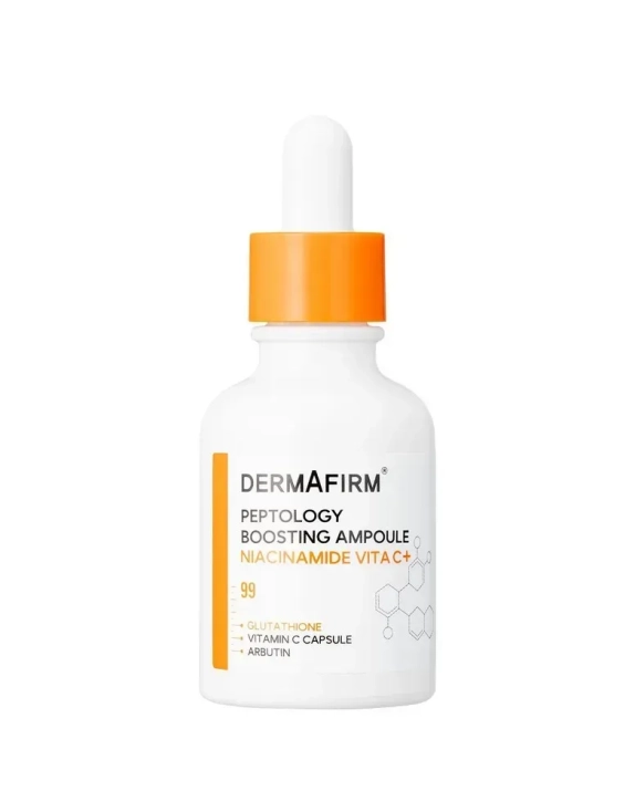 Dermafirm Peptology Boosting Niacinamide Vita C+ Ampoule Освітлююча сироватка-бустер з ніацинамідом та вітаміном С, 30 мл
