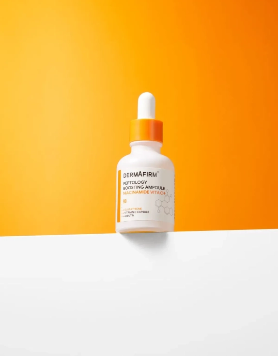 Dermafirm Peptology Boosting Niacinamide Vita C+ Ampoule Освітлююча сироватка-бустер з ніацинамідом та вітаміном С, 30 мл
