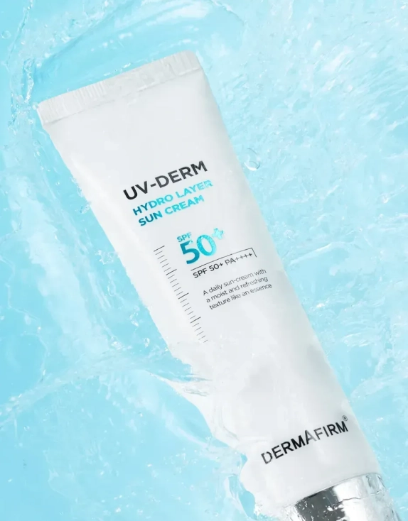 Dermafirm UV-Derm Hydro Layer Sun-Cream SPF50+/PA++++ — зволожуючий сонцезахисний крем, 50 мл