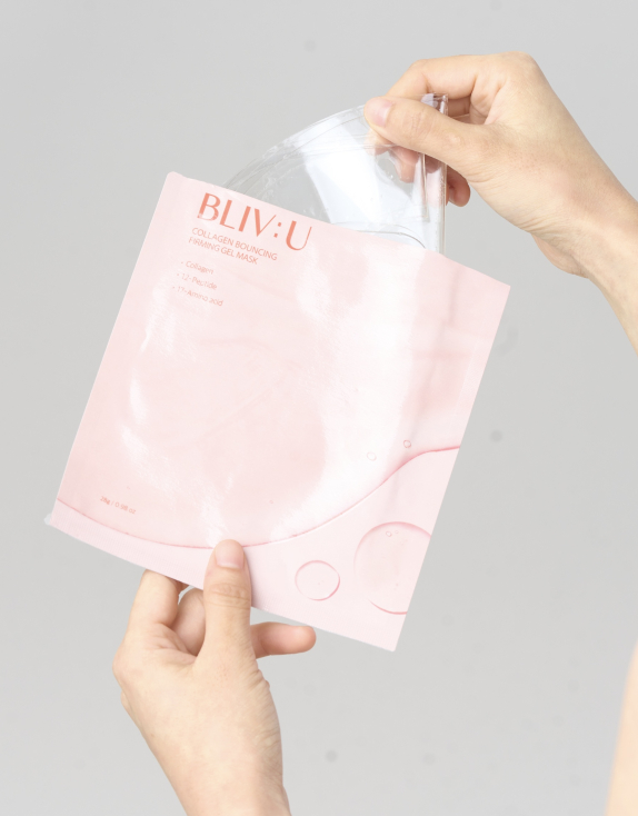BLIV:U Collagen Bouncing Firming Gel Mask Гелева маска з колагеном для пружності та інтенсивного зволоження, 28 г