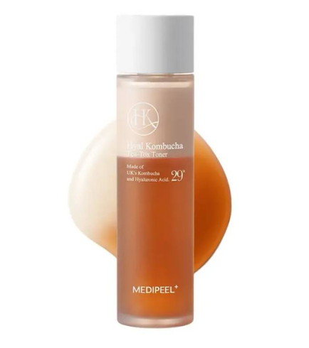 MEDI-PEEL Hyal Kombucha Tea-Tox Toner — Зволожувальний тонер з комбучею, гіалуроновою кислотою та церамідами, 150 мл