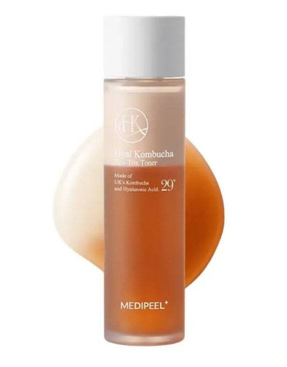 MEDI-PEEL Hyal Kombucha Tea-Tox Toner — Зволожувальний тонер з комбучею, гіалуроновою кислотою та церамідами, 150 мл