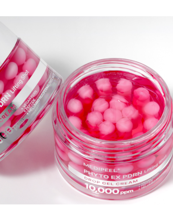 MEDI-PEEL Phyto EX PDRN Lifting Shot Drop Gel Cream — Капсульний гель-крем з PDRN, пептидами та вітамінами для пружності й сяйва шкіри, 50 мл