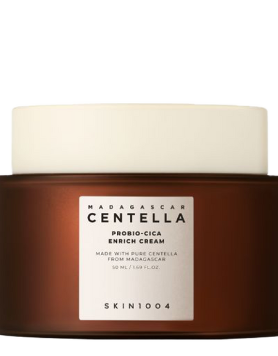 SKIN1004 Madagascar Centella Probio-Cica Enrich Cream  Відновлювальний крем для обличчя з пробіотиками та церамідами, 50 мл