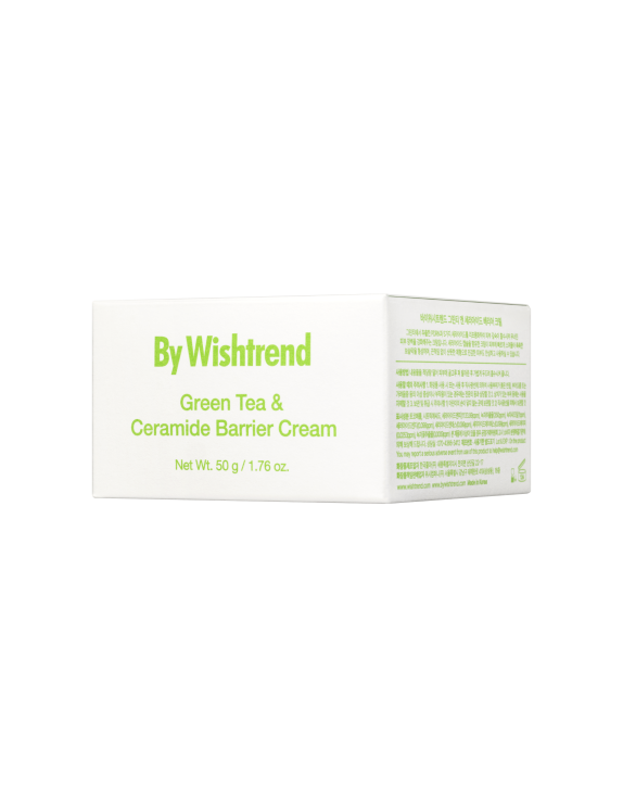 By Wishtrend Green Tea & Ceramide Barrier Cream Відновлювальний бар’єрний крем з 5 видами церамідів, зеленим чаєм, PDRN та ектоїном, 50 мл