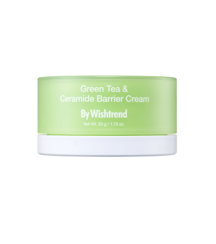By Wishtrend Green Tea & Ceramide Barrier Cream Відновлювальний бар’єрний крем з 5 видами церамідів, зеленим чаєм, PDRN та ектоїном, 50 мл