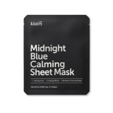 Dear, Klairs Midnight Blue Calming Sheet Mask Заспокійлива тканинна маска з центелою та екстрактом кори білої верби для чутливої шкіри, 1 шт.
