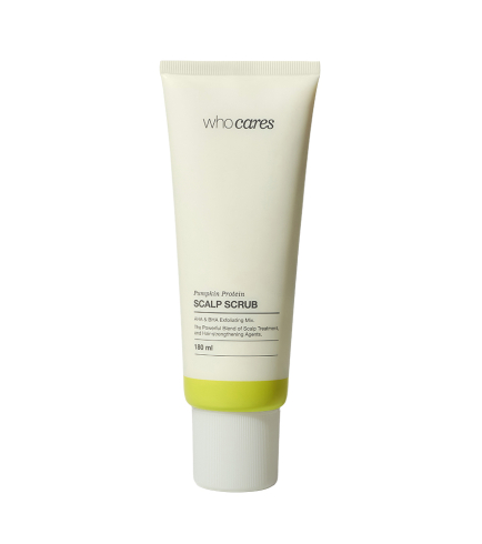 WhoCares Pumpkin Protein Scalp Scrub Кислотний скраб-пілінг для шкіри голови, 180 мл