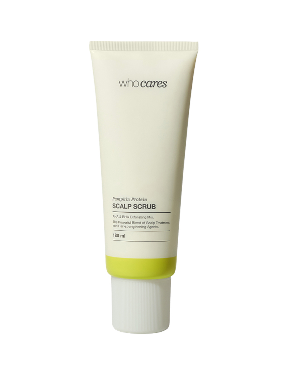 WhoCares Pumpkin Protein Scalp Scrub Кислотний скраб-пілінг для шкіри голови, 180 мл