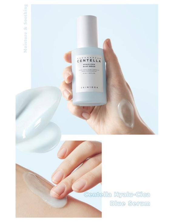 SKIN1004 Madagascar Centella Hyalu-Cica Blue Serum Зволожуюча сироватка із запатентованим комплексом центели та гіалуронової кислоти, 50 мл