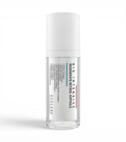 Usolab Bio Intensive Regenerate Retinol Ampoule Інтенсивна сироватка з ретинолом, ретинілпальмітатом, бакучіолом, PDRN та пептидами для вікової шкіри, 30 мл