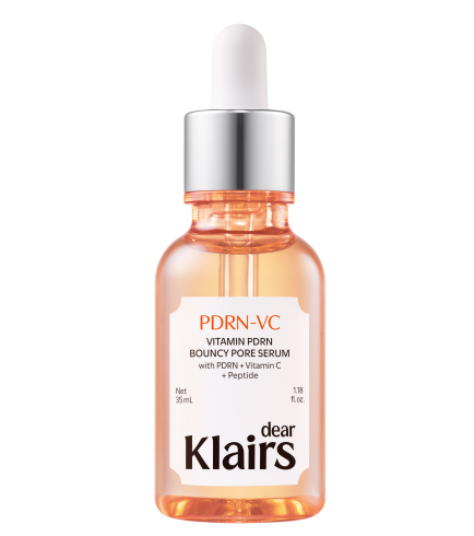 Dear, Klairs Vitamin PDRN Bouncy Pore Serum Відновлююча сироватка з PDRN, пептидами та 5 формами вітаміну C для пружності й зменшення видимості пор, 35 мл