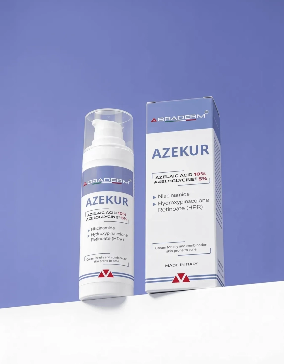 Braderm Azekur Cream Крем для комплексного контролю акне та підтримки ремісії, 30 мл