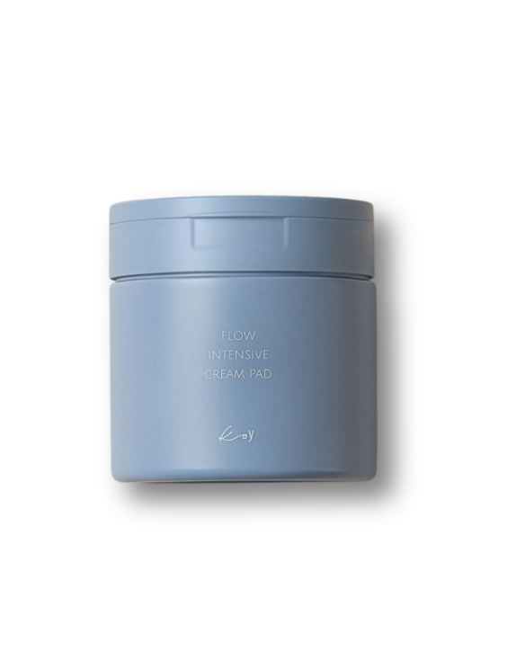 Koy Flow Intensive Cream Pad Відновлювальні бар’єрні тонер-педи з церамідами, морингою та комплексом гіалуронової кислоти, 50 шт.