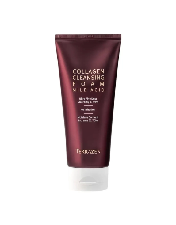 Terrazen Collagen Cleansing Foam Mild Acid Пінка з колагеном для м’якого очищення обличчя, 140 мл