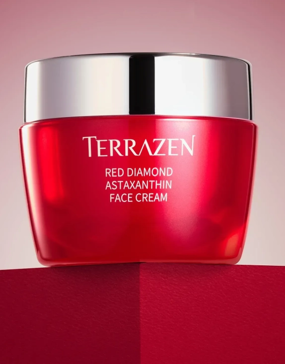 Terrazen Red Diamond Astaxanthin Face Cream Антиоксидантний крем для вирівнювання тону обличчя, 50 мл